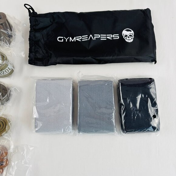 Gymreapers Resistance Bands Weight Lifting Military Set 5 & Hip Bands 3 - Picture 5 of 5